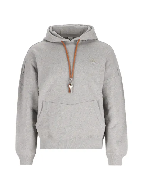 LOEWE Anagram-embroidered cotton hoodie