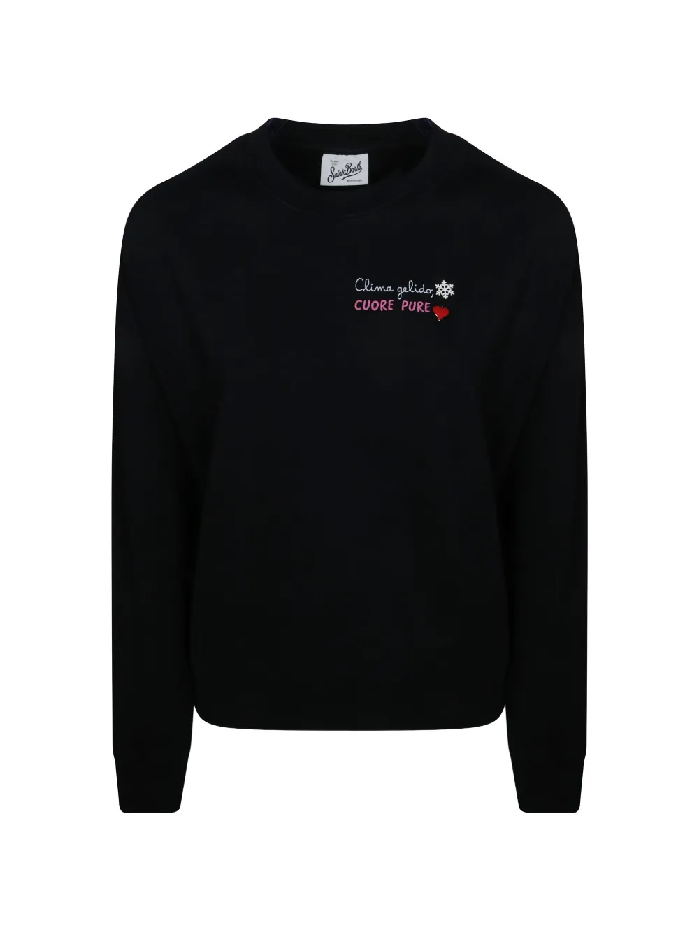 MC2 Saint Barth Stardust embroidered sweatshirt Zwart