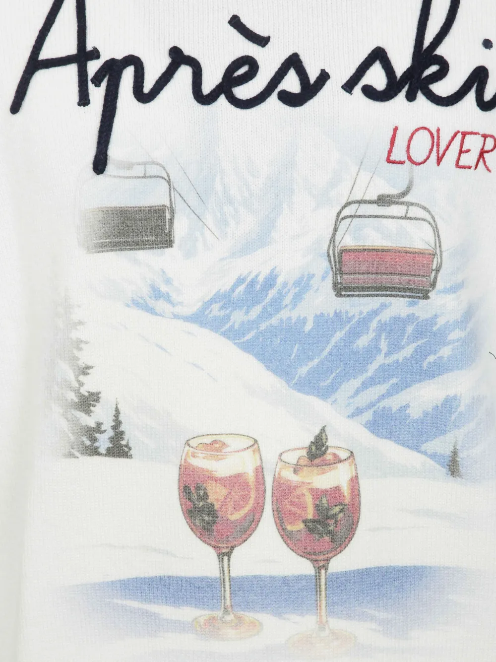 MC2 Saint Barth Heron graphic-print sweater Wit
