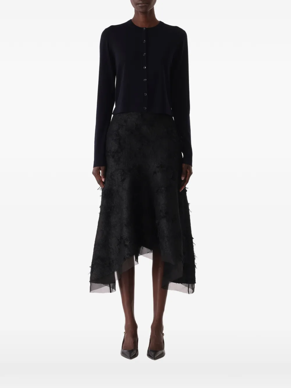 Jason Wu Collection twill-back cardigan - Nero