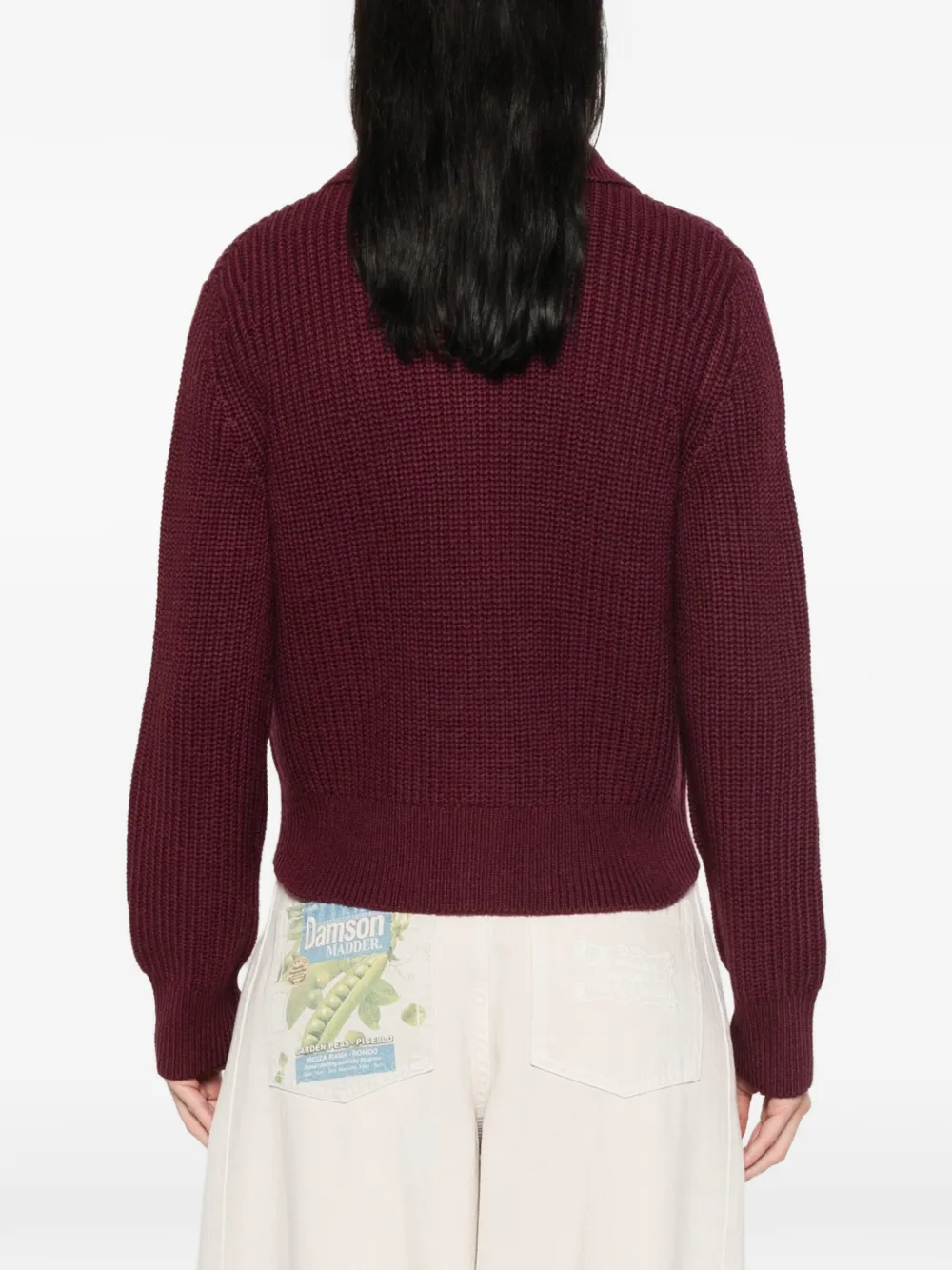 A.P.C. Ribgebreid vest Rood
