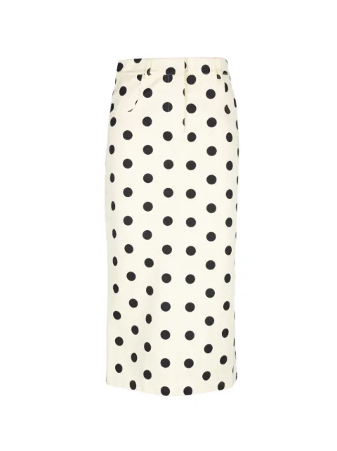 Francoise Pinton - Paris polka dot-print skirt