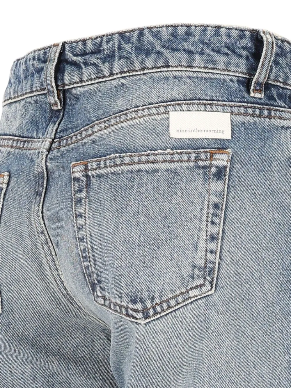 Nine In The Morning Rocio jeans met wijde pijpen Blauw