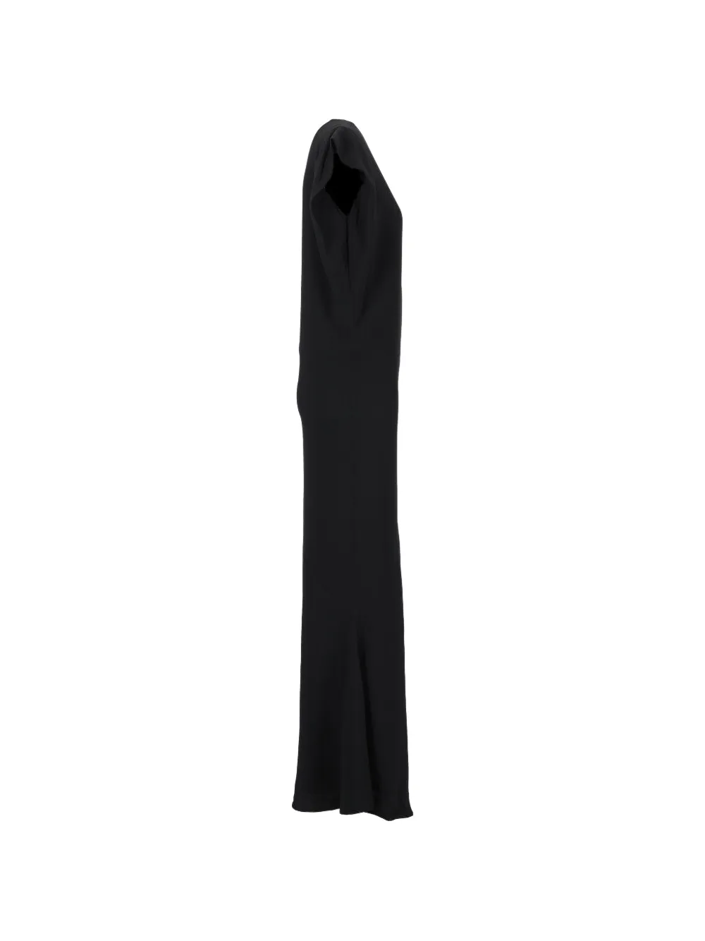 Jacquemus Drap asymmetrische jurk Zwart