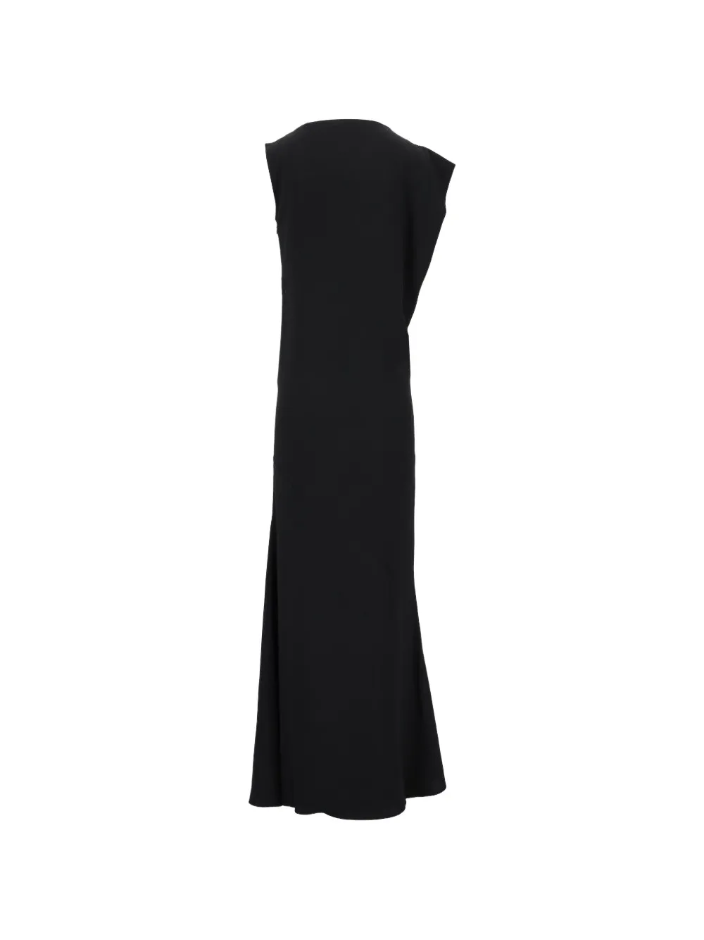 Jacquemus Drap asymmetrische jurk Zwart