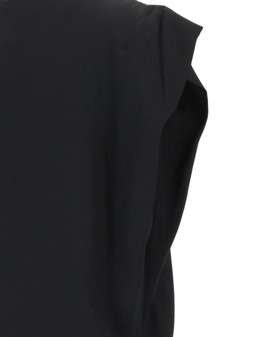 Jacquemus Drap asymmetrische jurk Zwart