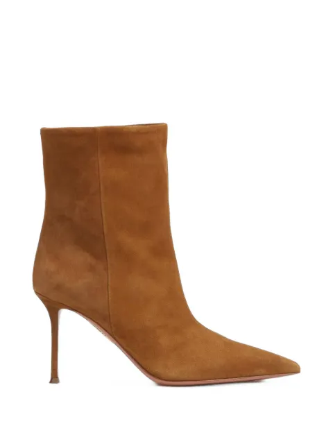Aquazzura botines de ante con puntera en punta