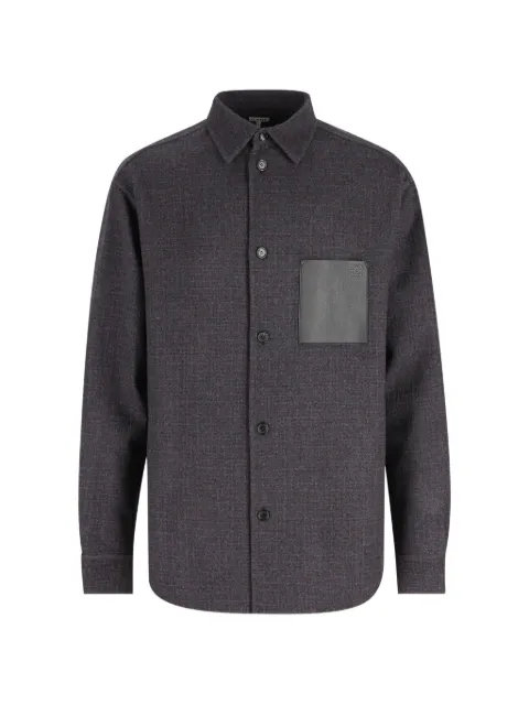 LOEWE leather-pocket jacket