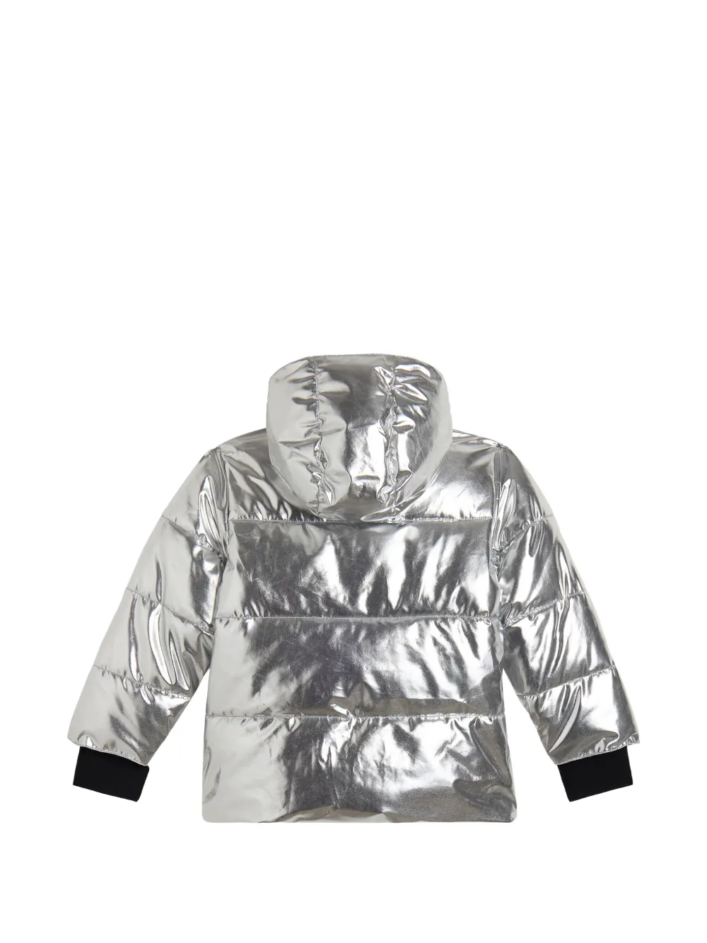 Stella McCartney Kids Gewatteerd jack met ster-patroon Zilver