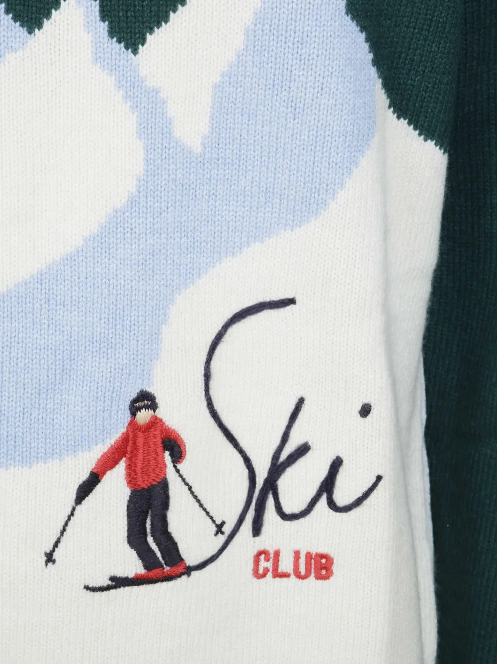 MC2 Saint Barth Après Ski embroidered sweater Groen