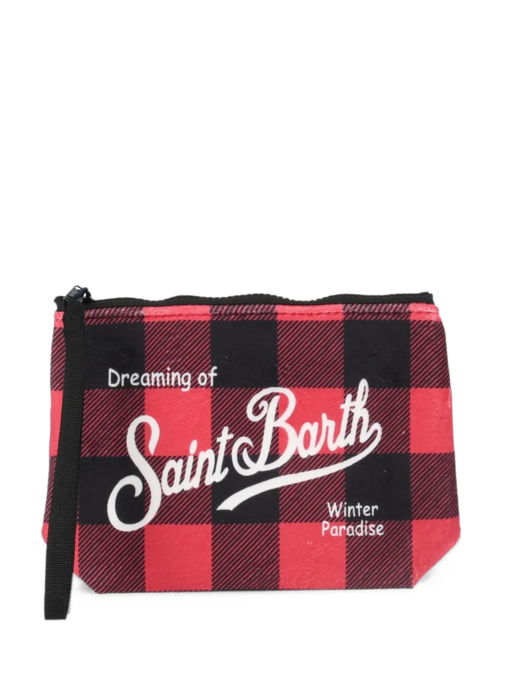 MC2 Saint Barth Kids Aline geruite clutch Rood
