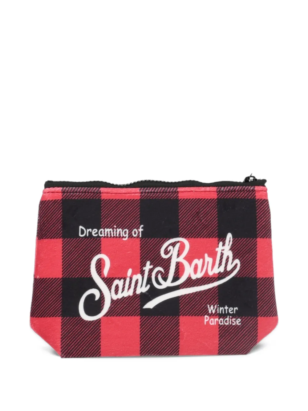 MC2 Saint Barth Kids Aline geruite clutch Rood