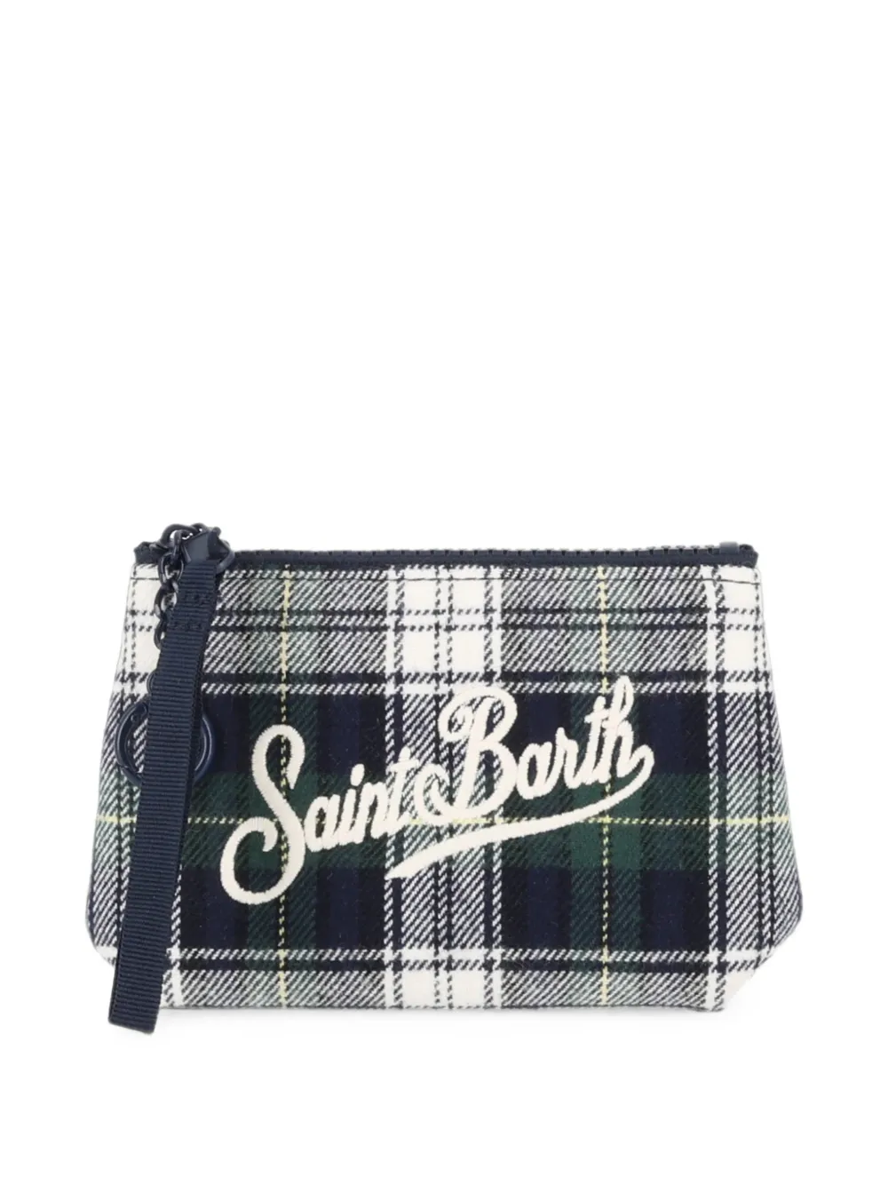 MC2 Saint Barth Kids Aline mini-buidel met tartan-ruit Blauw