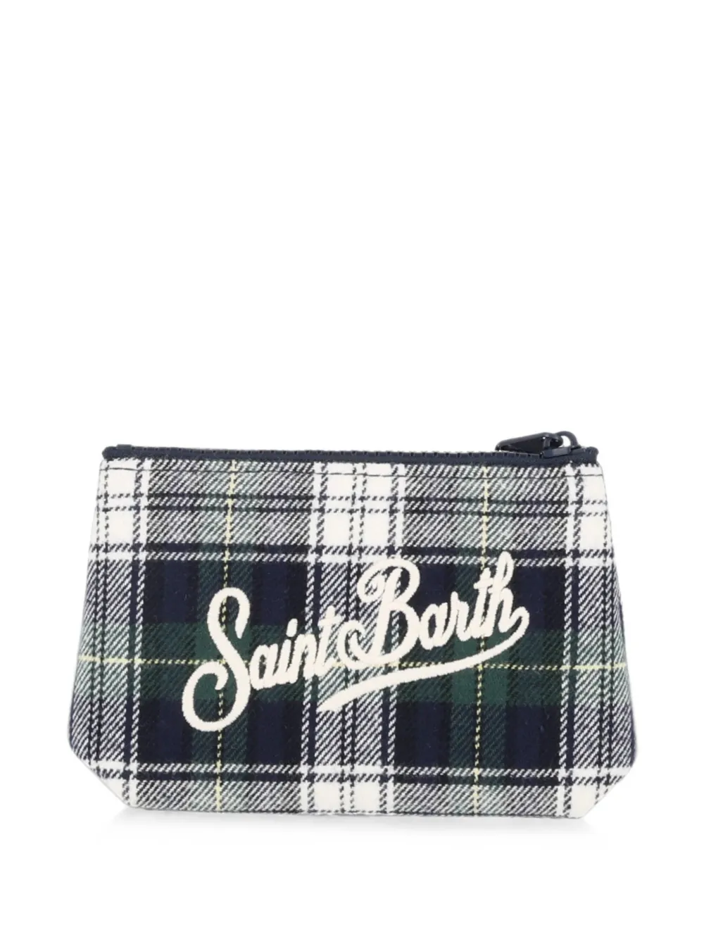 MC2 Saint Barth Kids Aline mini-buidel met tartan-ruit Blauw