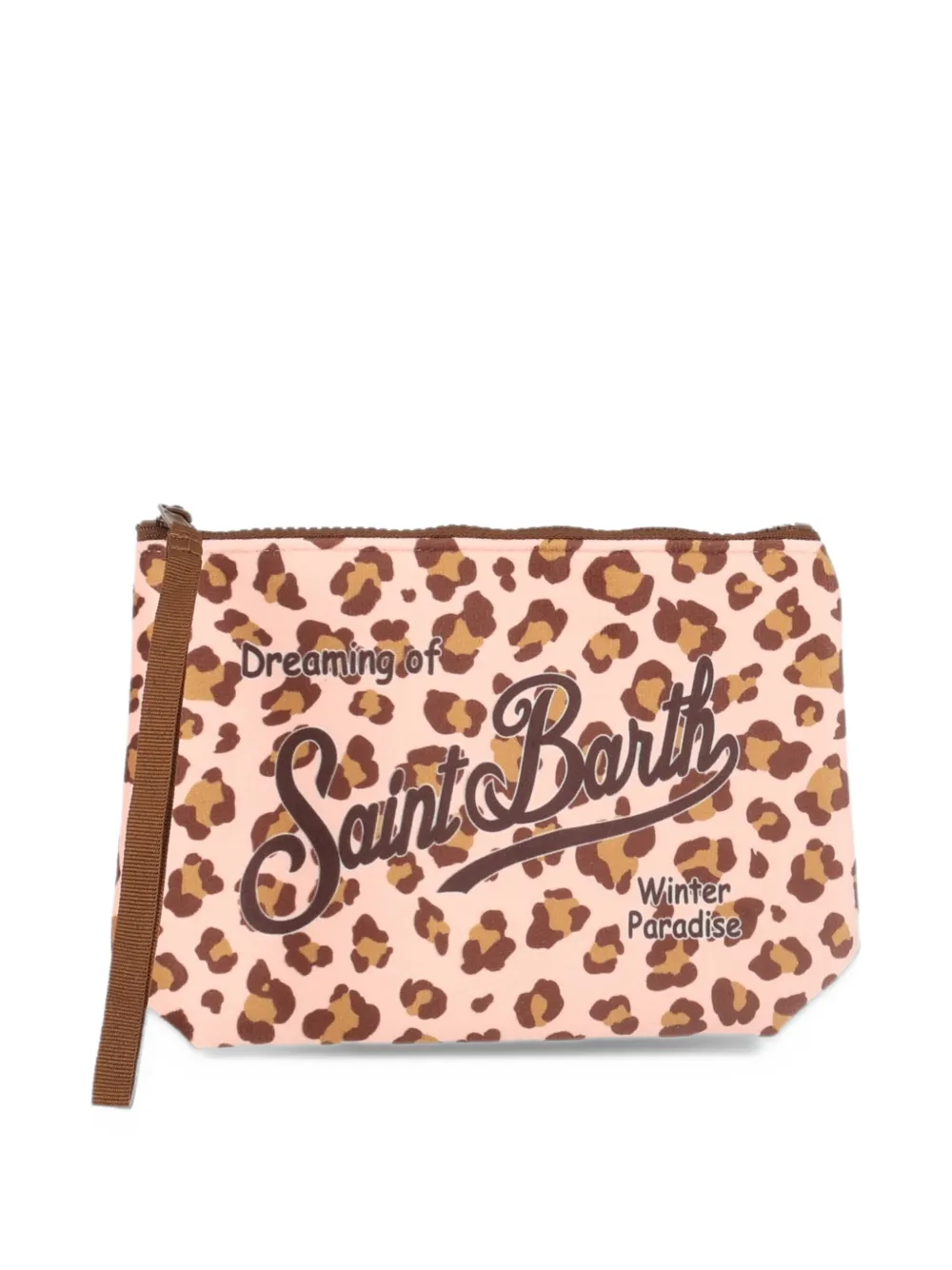 MC2 Saint Barth Kids Aline leopard-print clutch bag Beige
