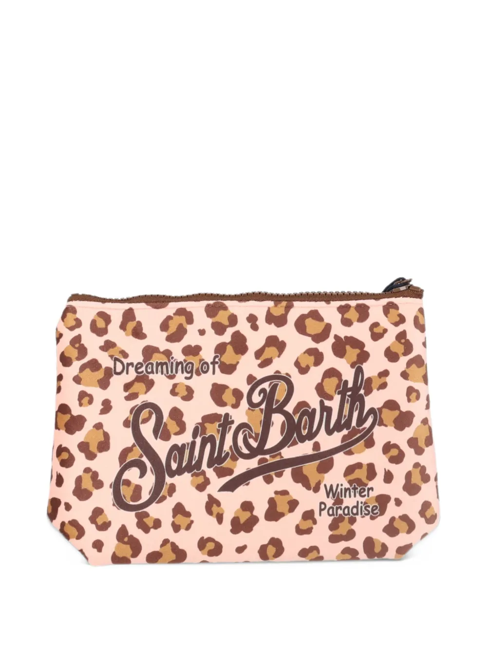 MC2 Saint Barth Kids Aline leopard-print clutch bag Beige