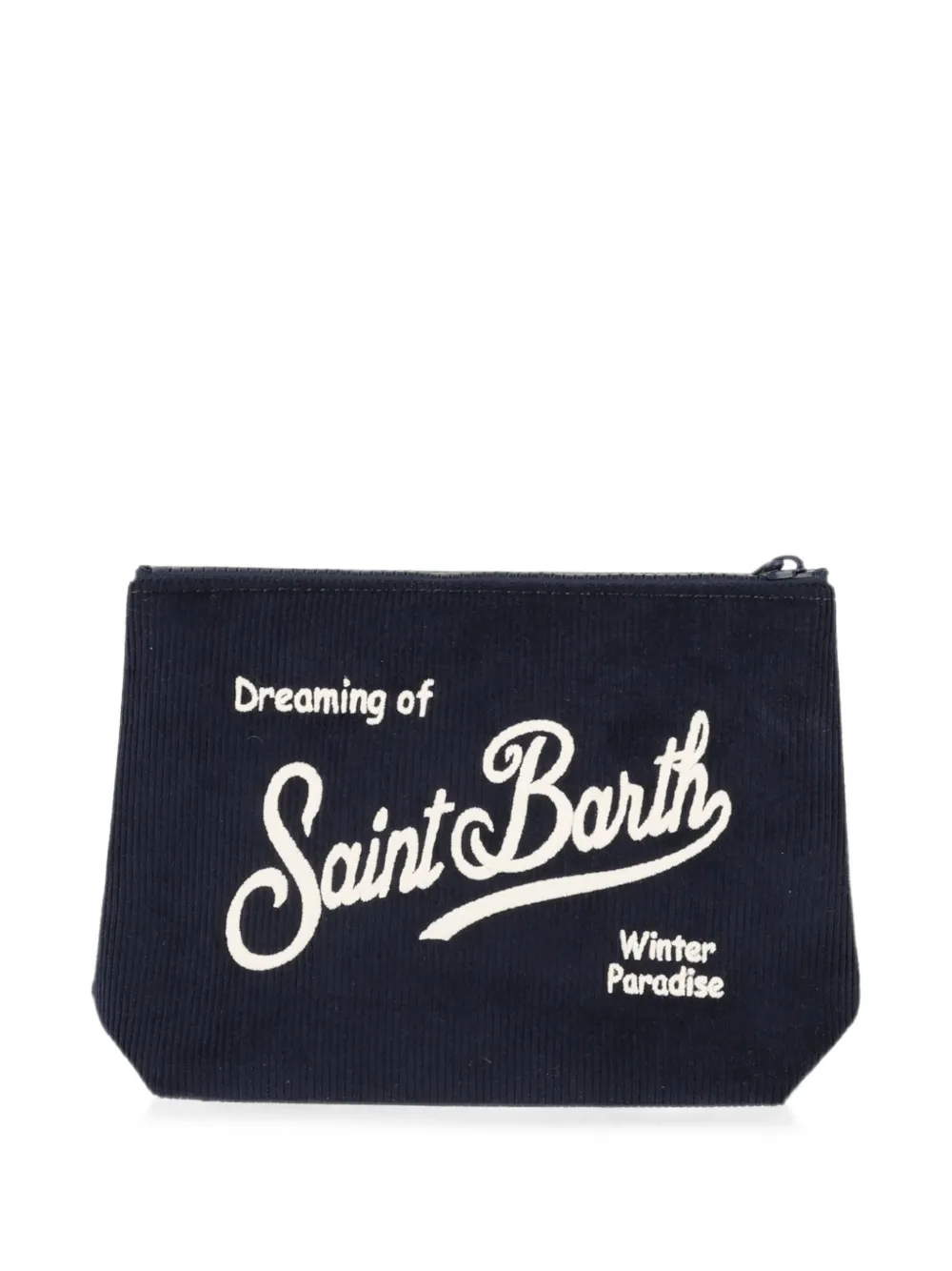 MC2 Saint Barth Kids Aline ribfluwelen buidel Blauw