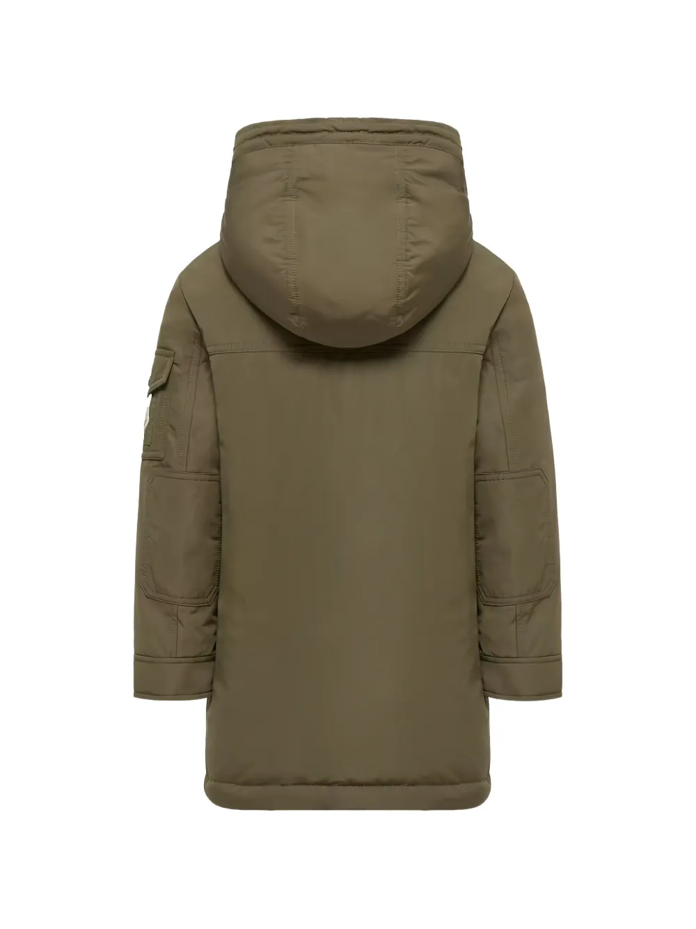Moncler Enfant Nahan jas met capuchon Groen