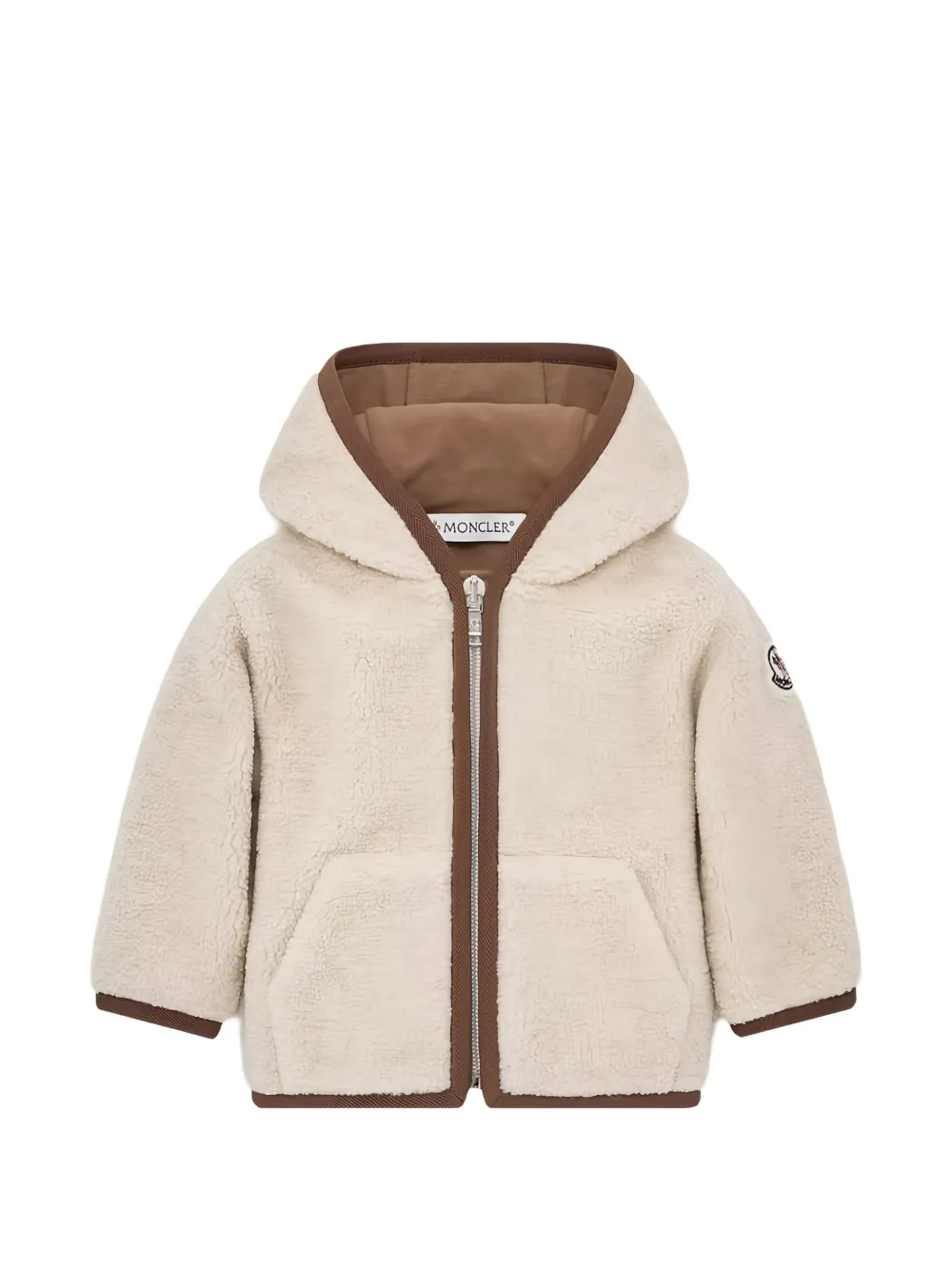 Moncler Enfant veste zippée à capuche - Tons neutres