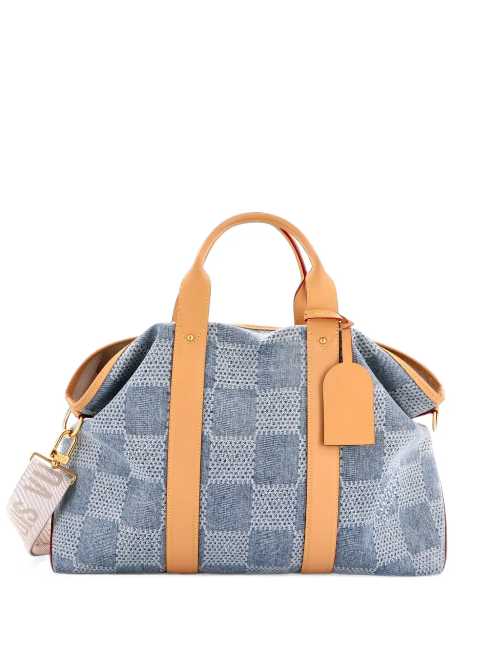 Louis Vuitton Pre-Owned Borsa tote Weekend NM Damier 3D denim - Blu