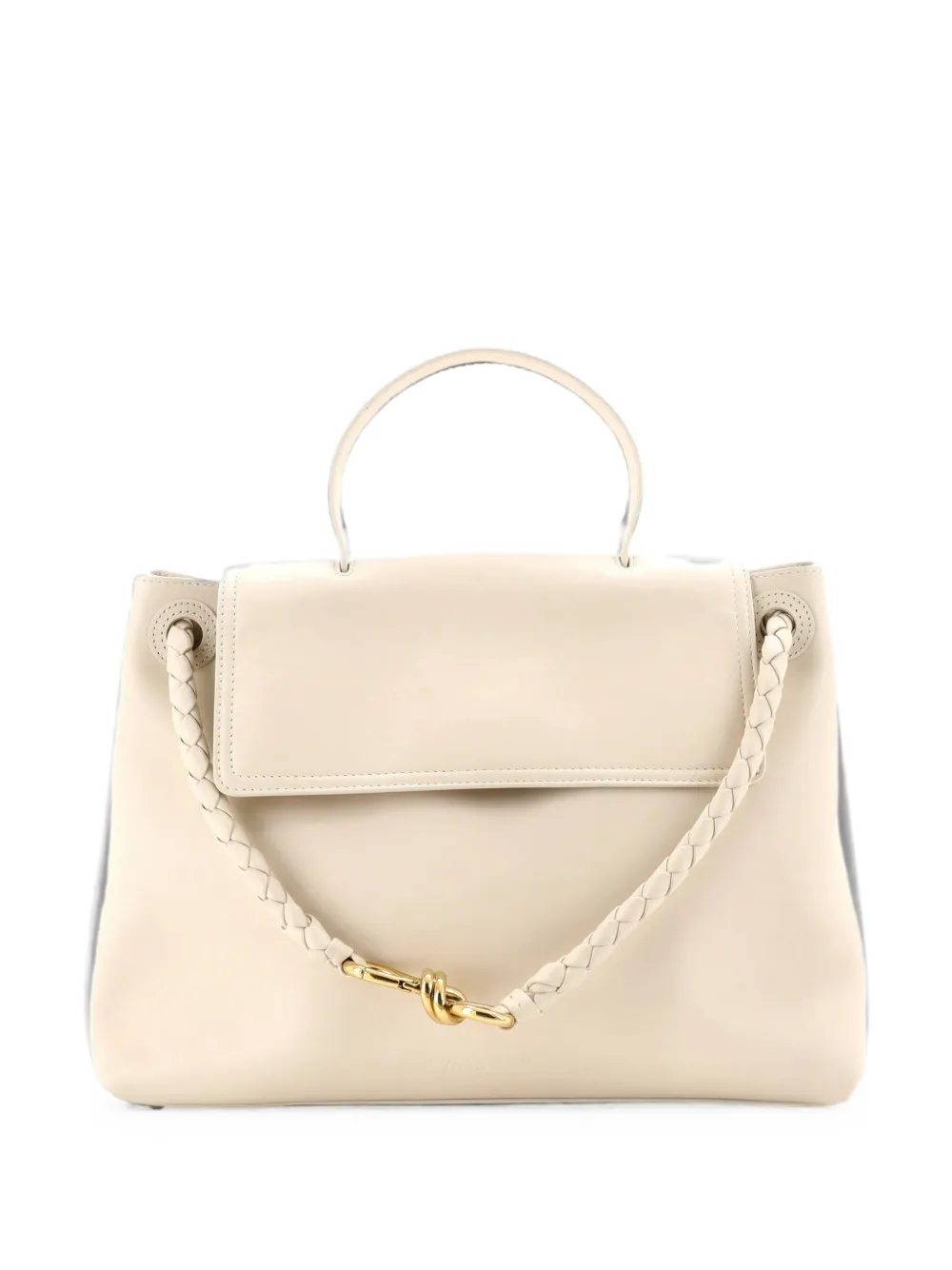 Bottega Veneta Pre-Owned Borsa a tracolla Ciao Ciao media in pelle con dettaglio Intrecciato - Bianco
