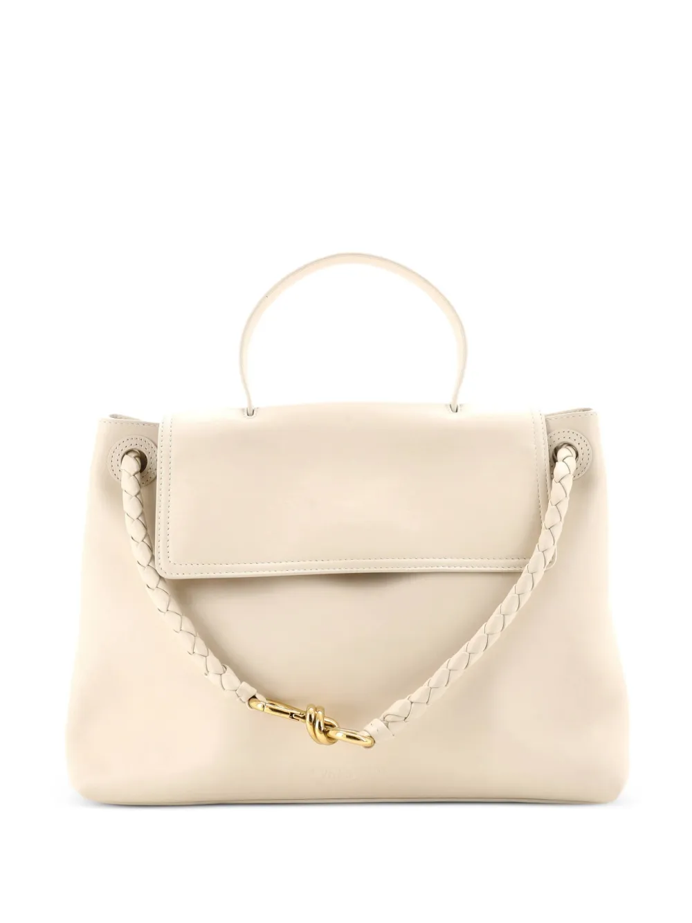 Bottega Veneta Pre-Owned Borsa a tracolla Ciao Ciao media in pelle con dettaglio Intrecciato - Bianco