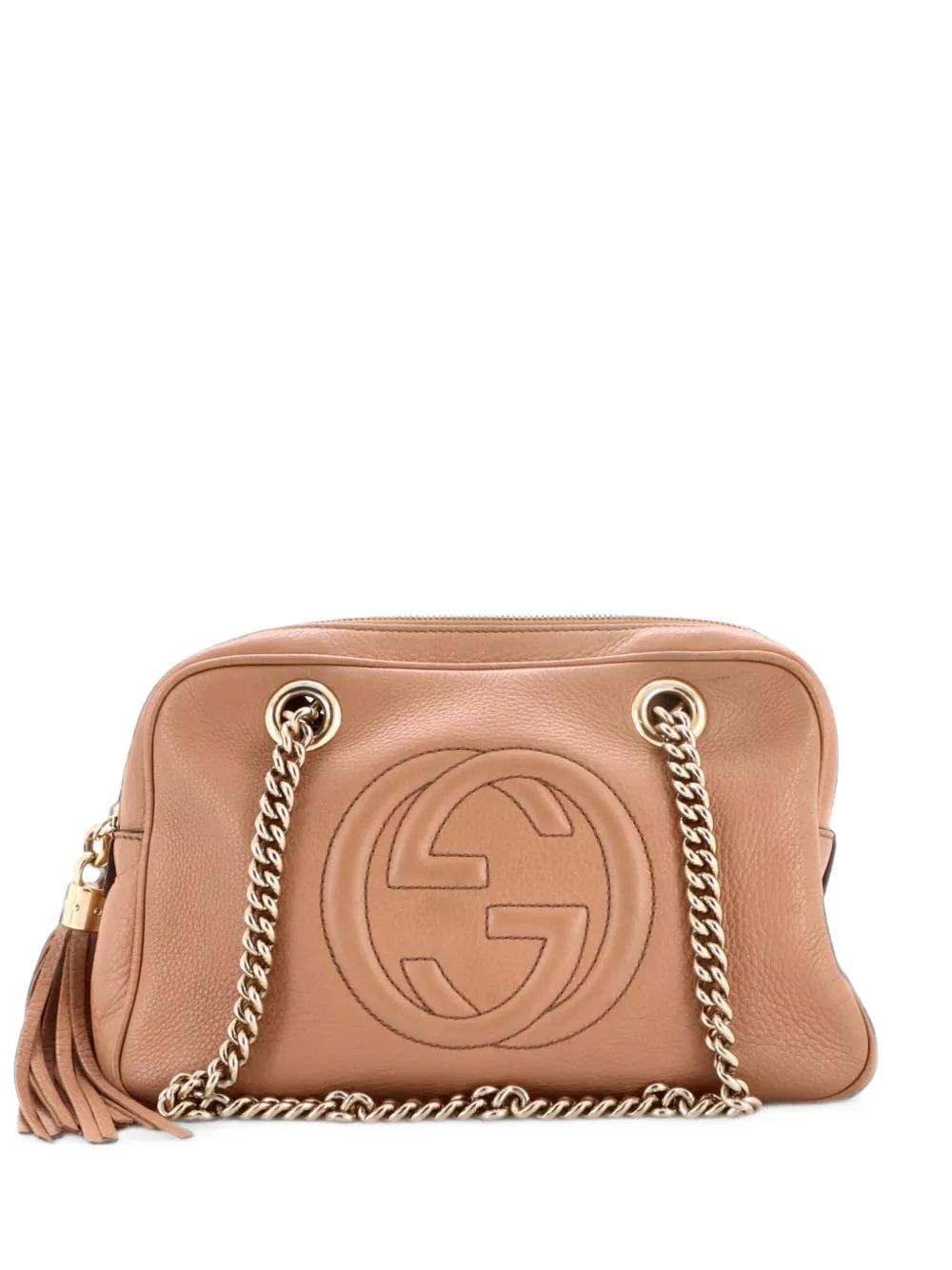 Gucci Pre-Owned Soho Chain Zip Leather Small shoulder bag - Toni neutri