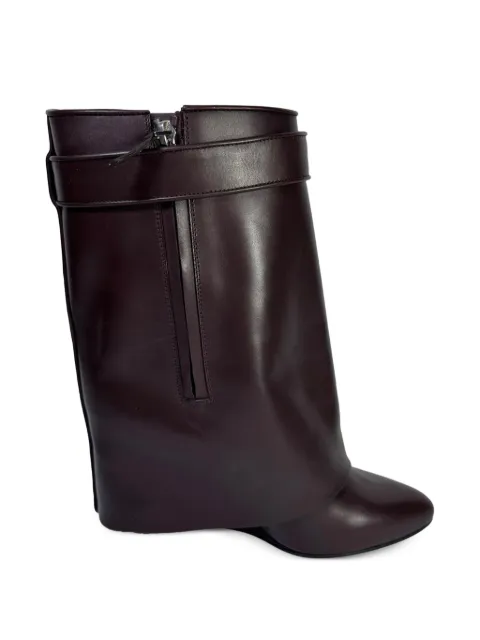Givenchy Pre-Owned Shark Lock wedge ankle boots