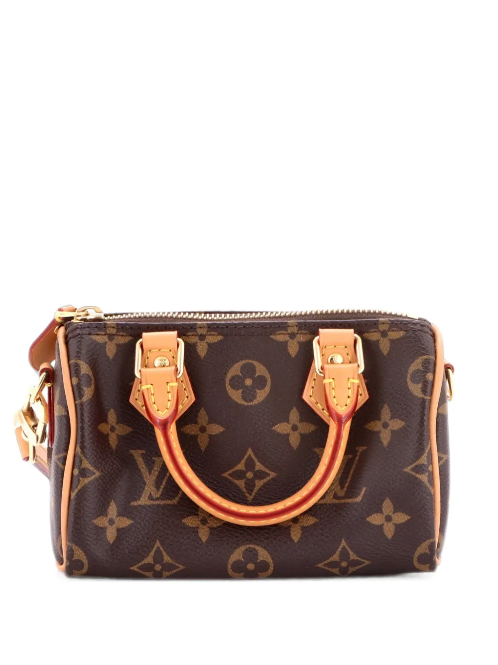 Louis Vuitton Pre-Owned Speedy Bandouliere NM Bag Monogram Canvas Nano Umhängetasche - Braun