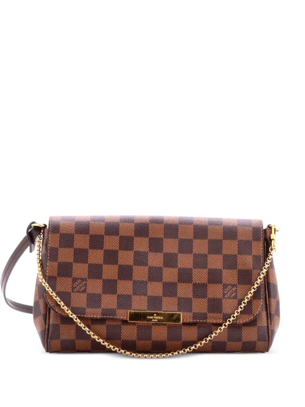 Louis Vuitton Pre-Owned Borsa a tracolla Favorite MM Damier - Marrone