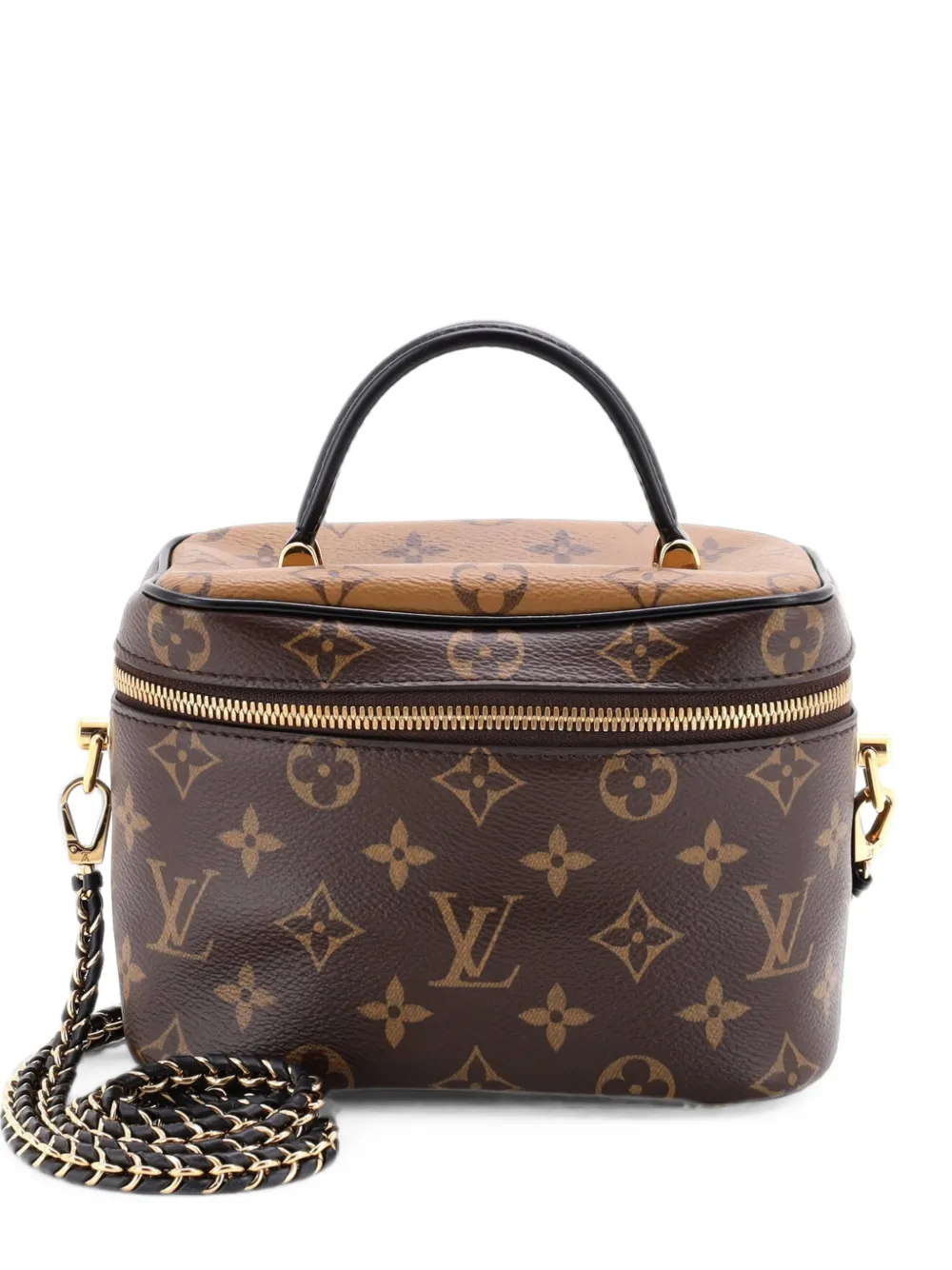 Louis Vuitton Pre-Owned Borsa a tracolla Vanity PM in tela Reverse Monogram - Marrone