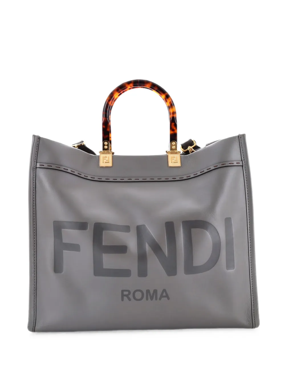 Fendi Pre-Owned Sunshine Shopper Leather Medium tote bag - Grau