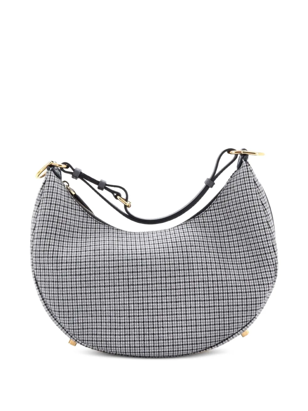 Fendi Pre-Owned petit cabas Fendigraphy Bag à motif pied-de-poule - Gris