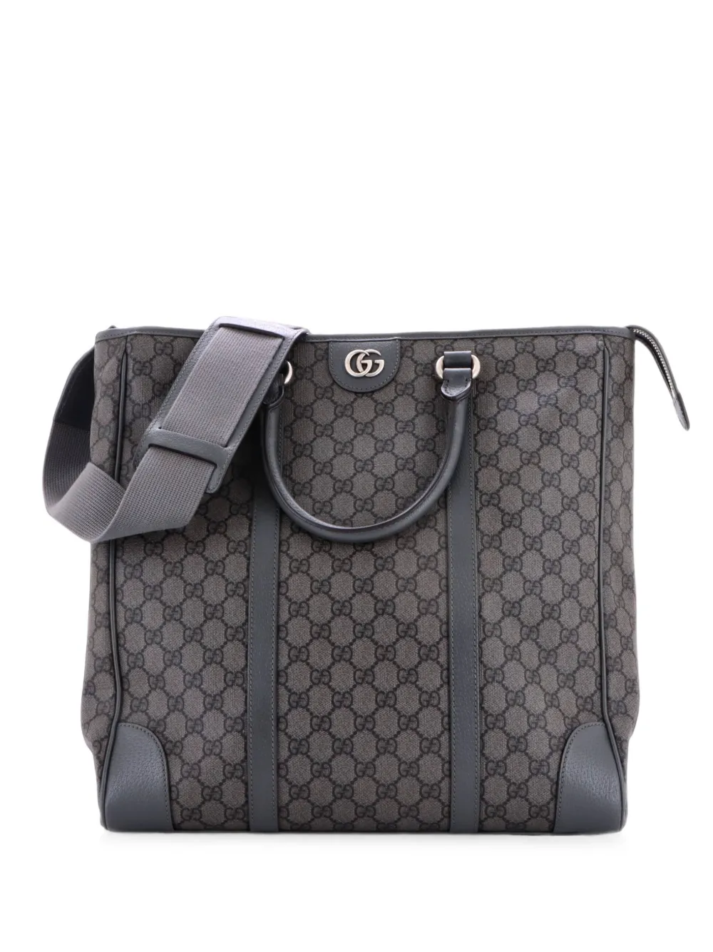 Gucci Pre-Owned Ophidia Convertible Open GG Coated Canvas Tall tote bag - Grigio