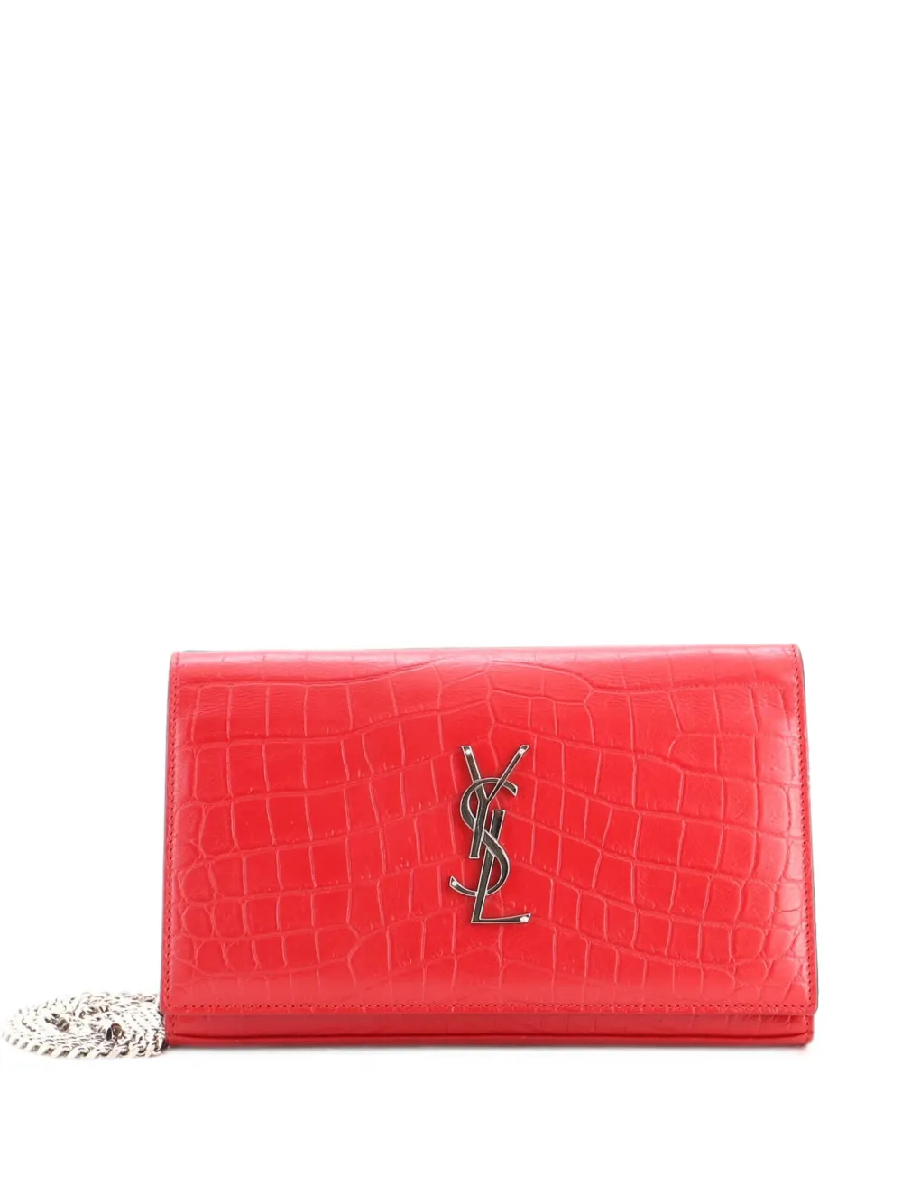 Saint Laurent Pre-Owned Kleine Classic Umhängetasche aus geprägtem Leder - Rot