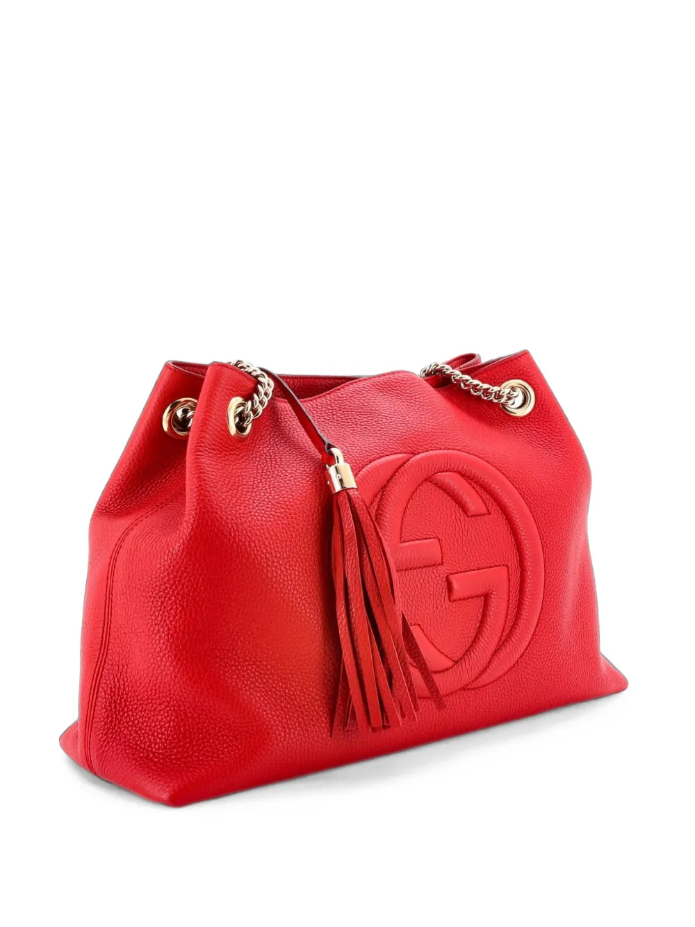Gucci Pre-Owned Soho Chain Strap Leather Medium shoulder bag - Rosso