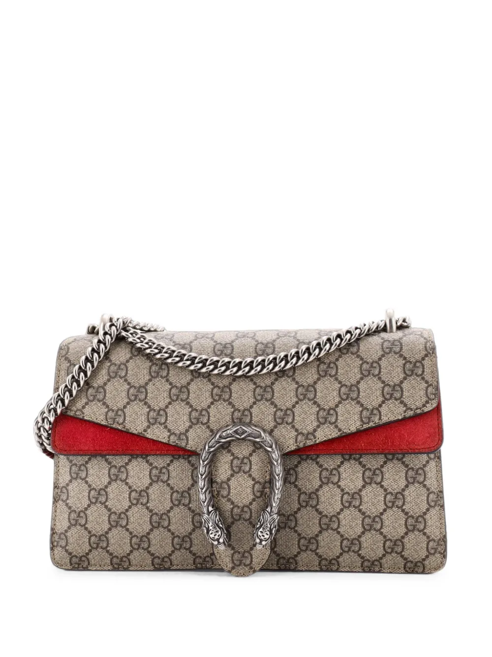 Gucci Pre-Owned Kleine GG Dionysus Schultertasche aus beschichtetem Canvas - Braun