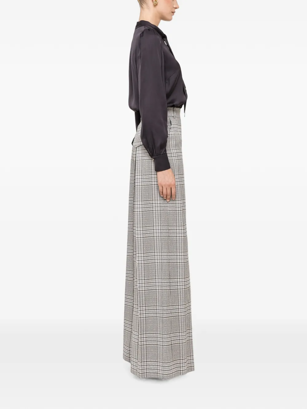 NISSA Blouse met strikdetail Grijs