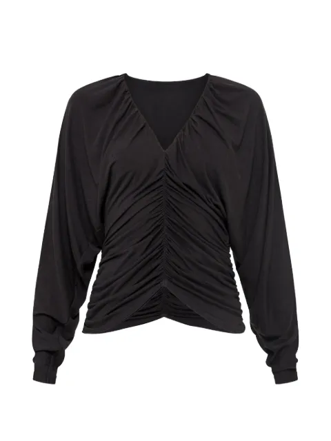 NISSA draped Tencel™ and wool top
