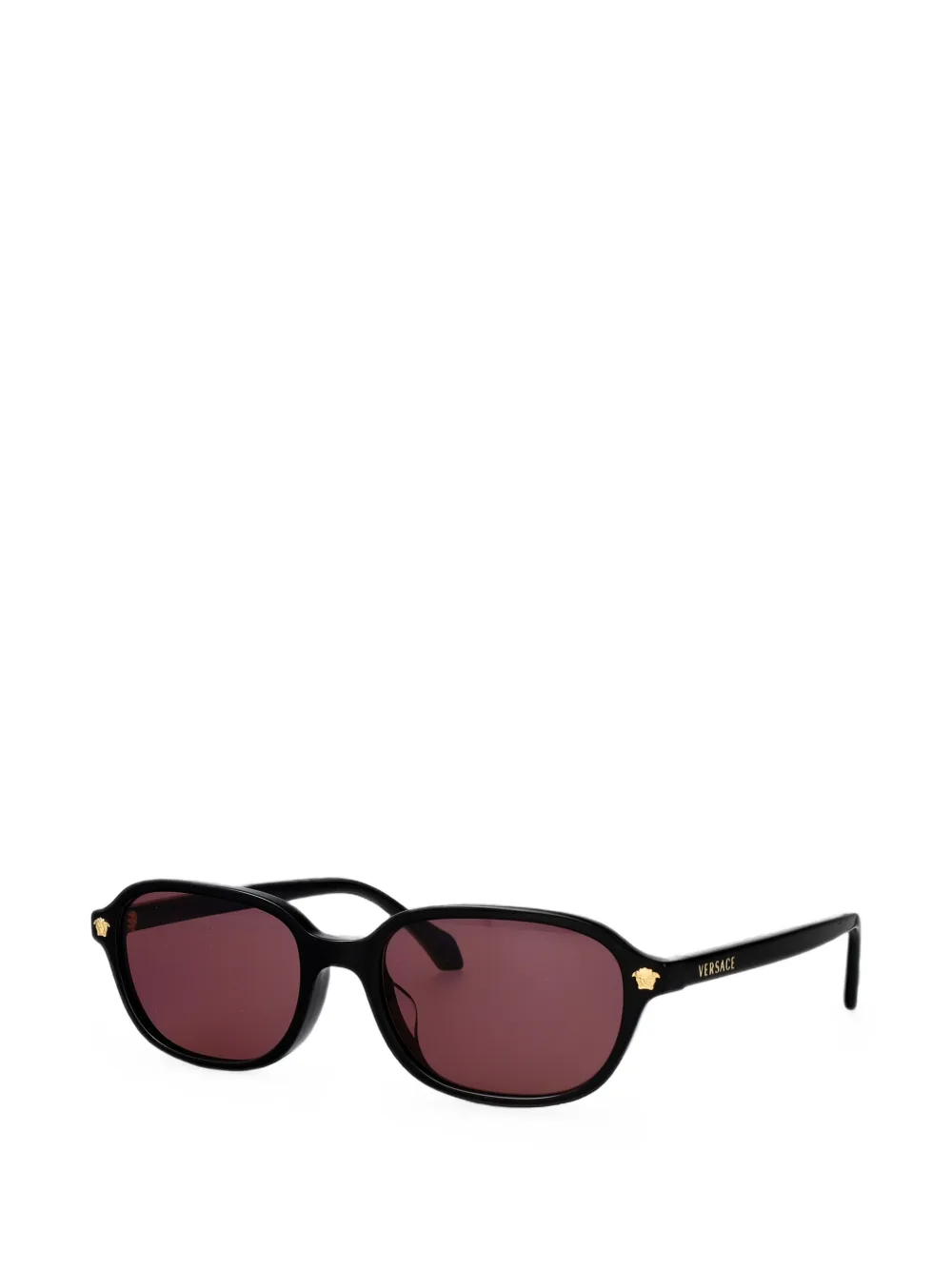Versace Eyewear Zonnebril met ovaal montuur Zwart