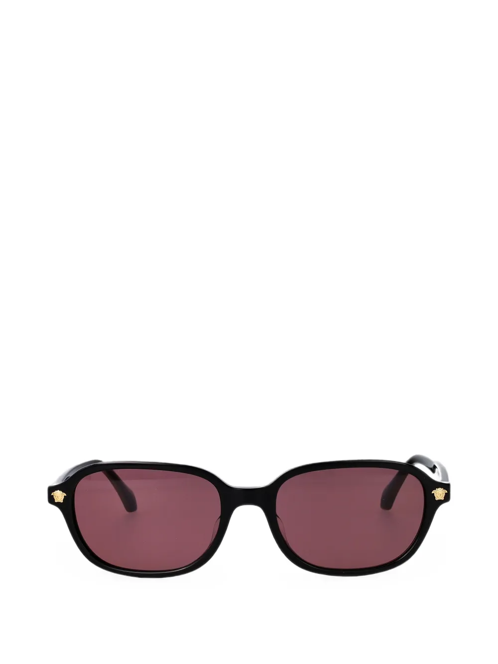 Versace Eyewear Medusa oval-frame sunglasses - Nero