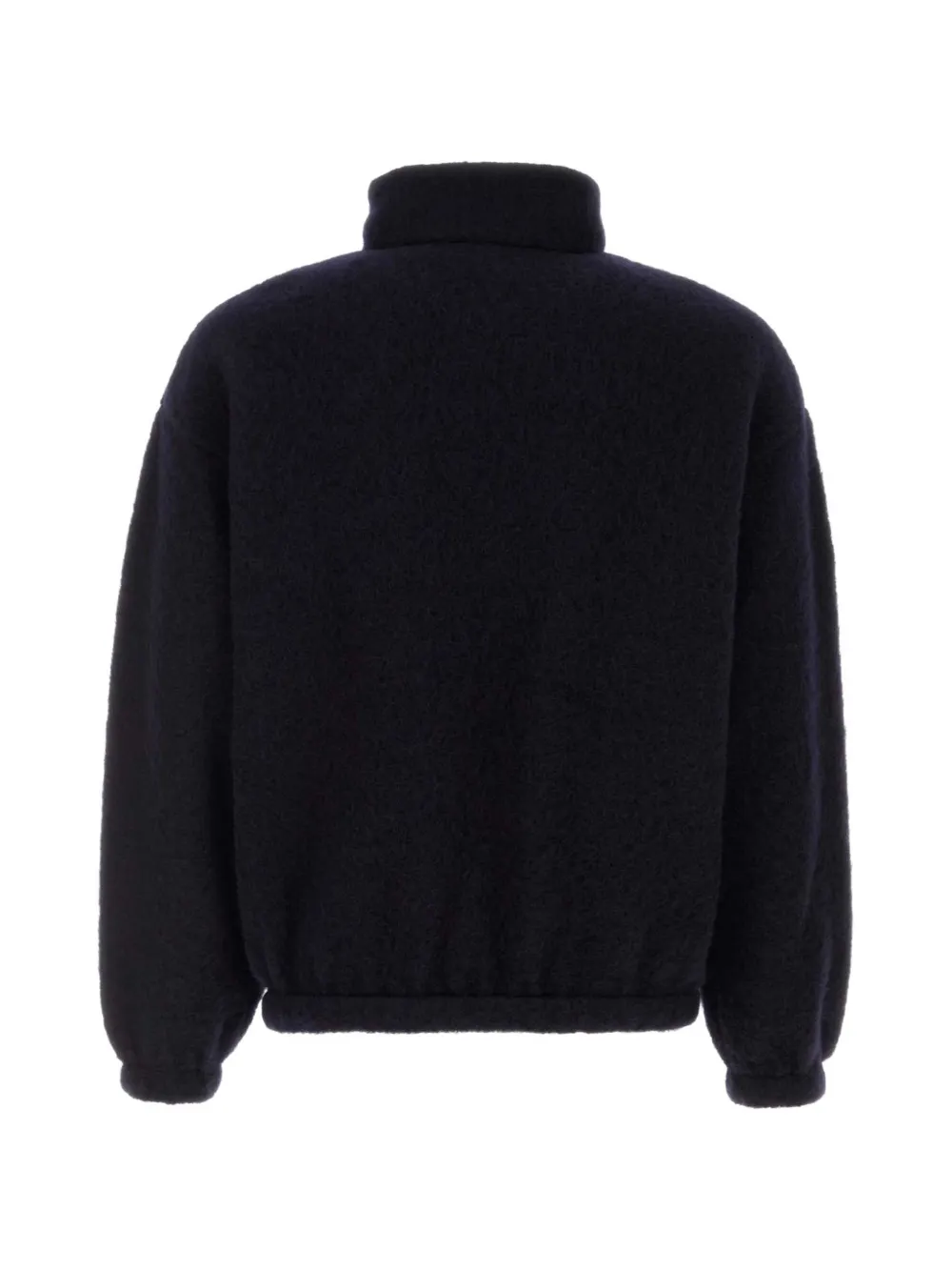 Jil Sander Trui met halve rits en textuur Blauw