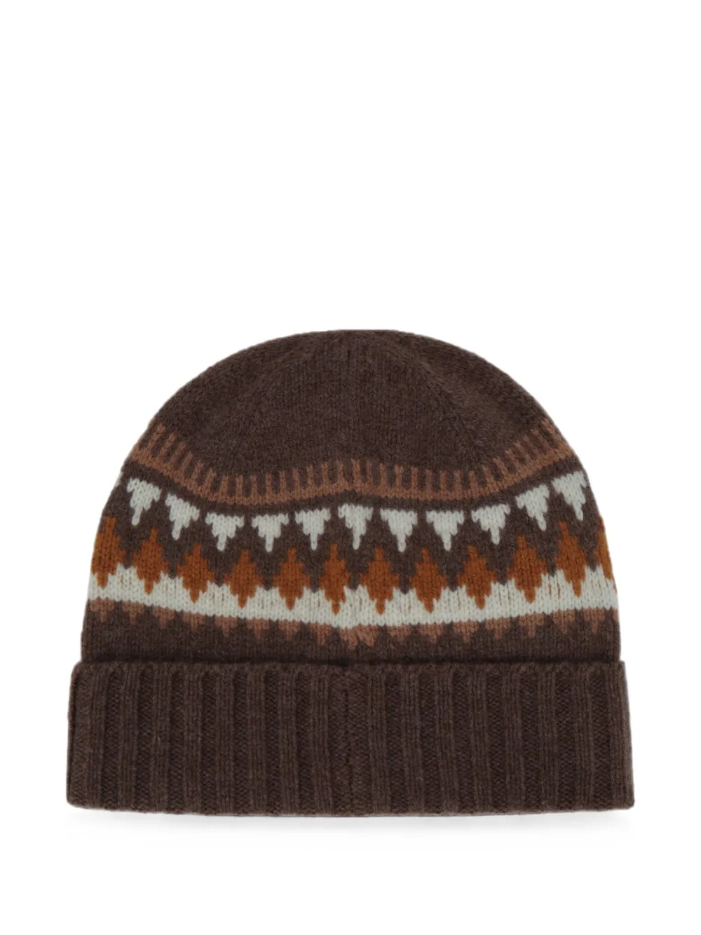 Moncler Enfant Muts met print Bruin