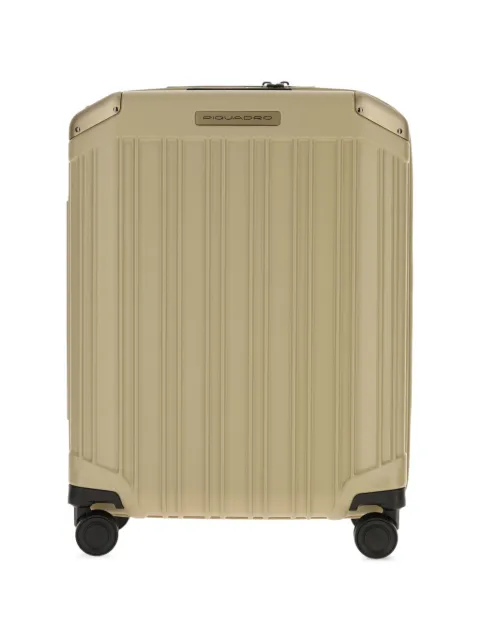 PIQUADRO ridged hard-shell suitcase
