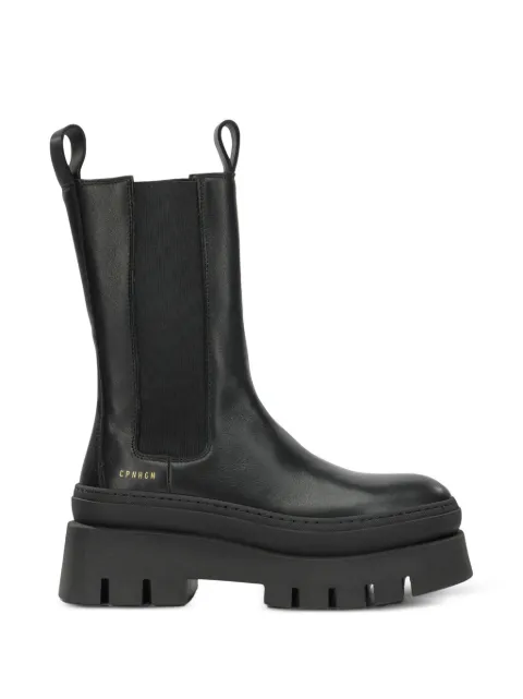 Copenhagen chunky-sole leather boots