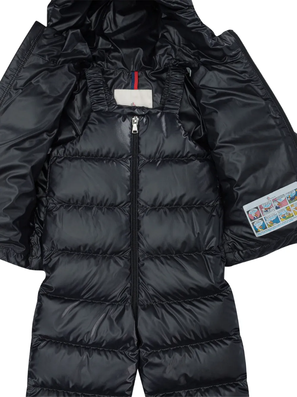 Moncler Enfant Donsgevoerde skipakset met capuchon Blauw