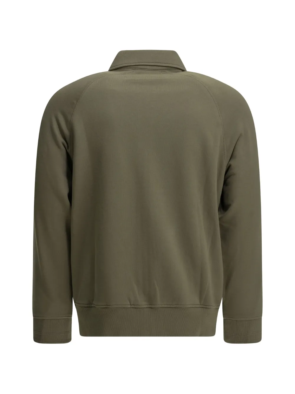 C.P. Company logo-embroidered zip-up sweatshirt Groen