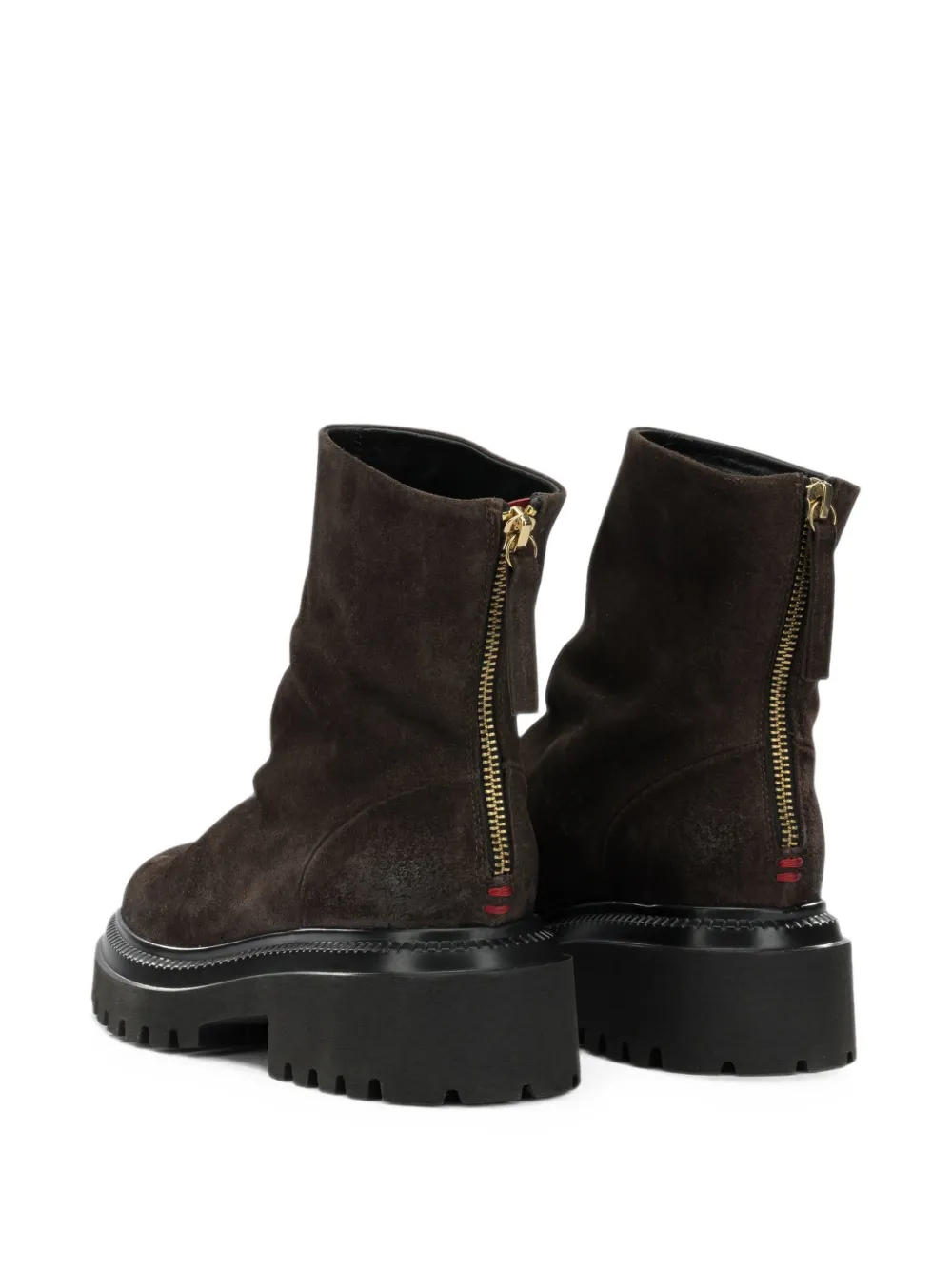 Halmanera suede chunky-sole ankle boots Bruin