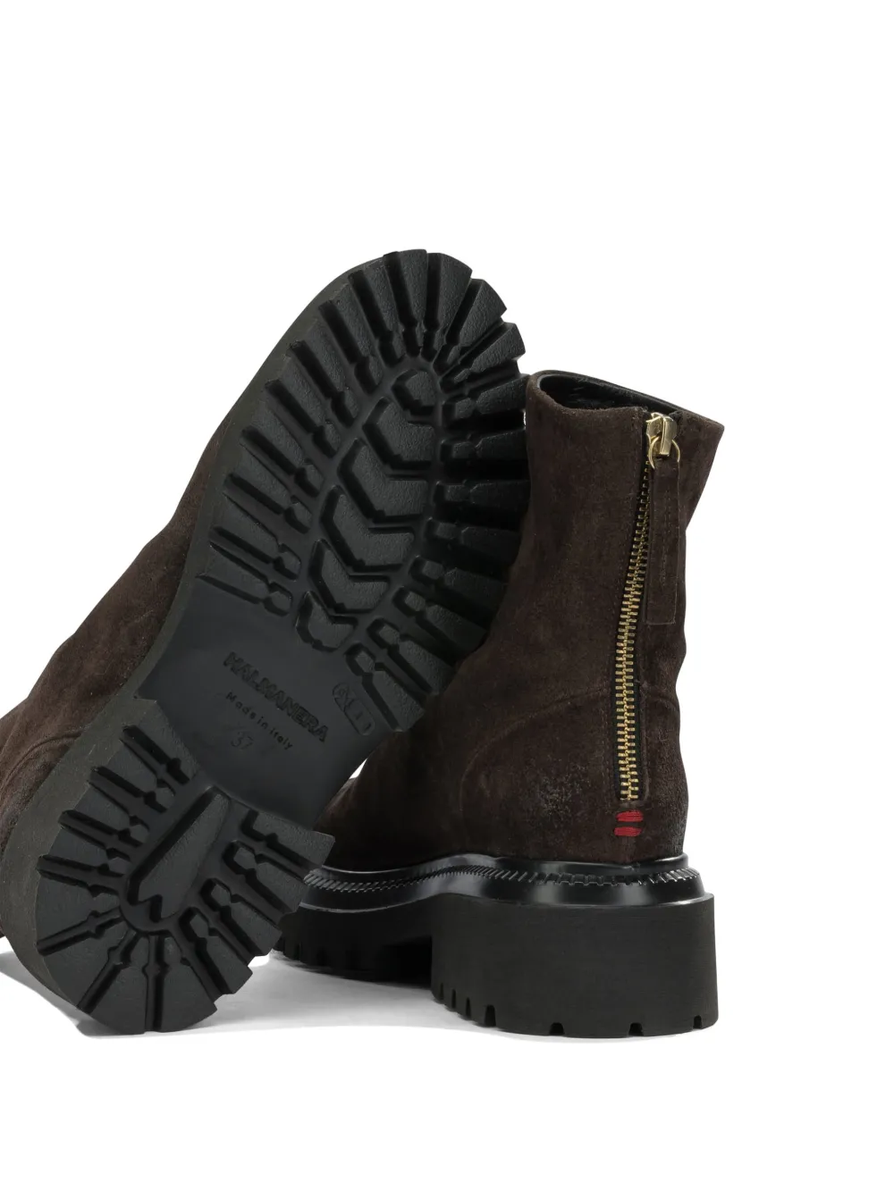 Halmanera suede chunky-sole ankle boots Bruin