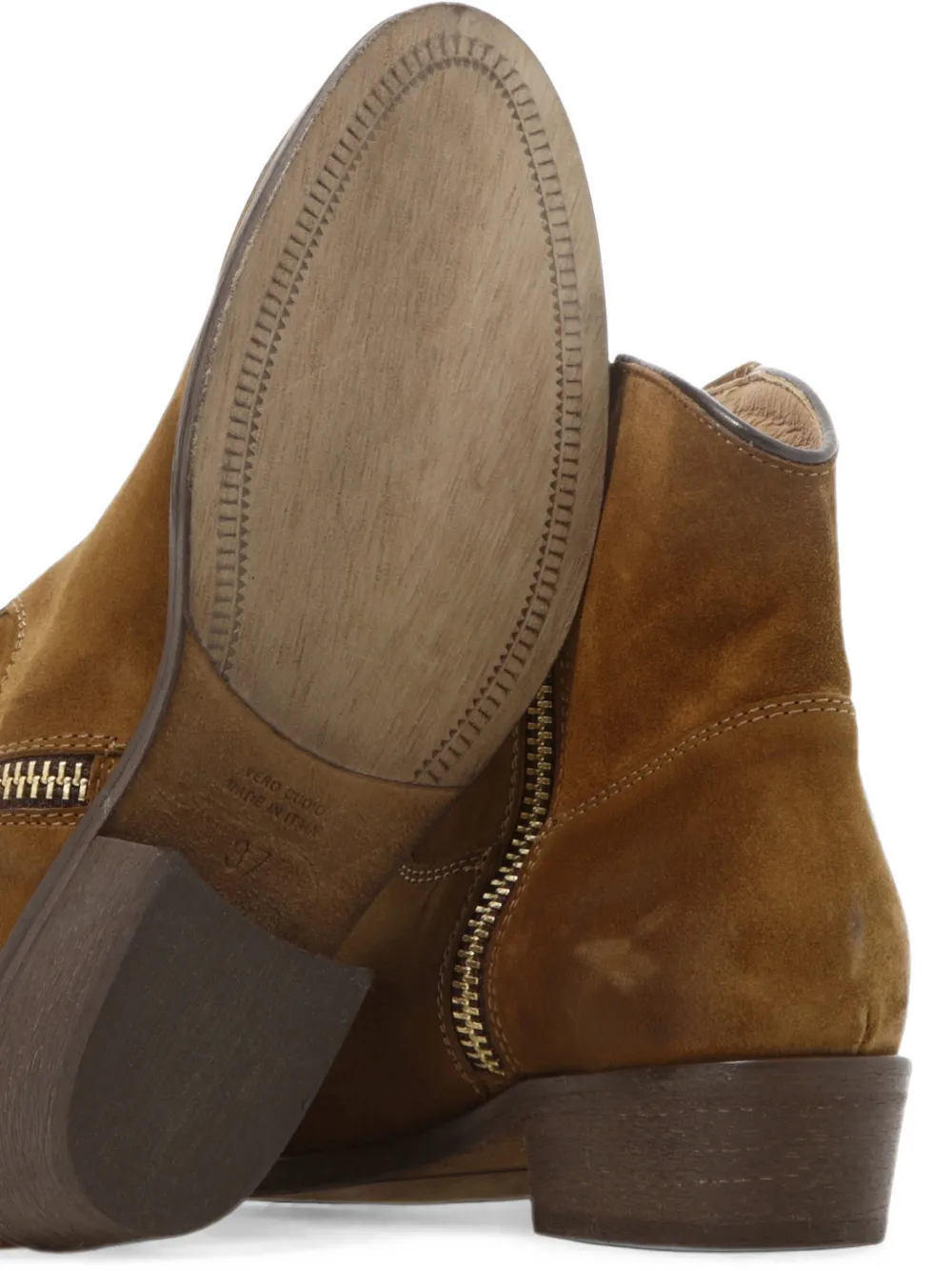 Via Roma 15 suede ankle boots Bruin